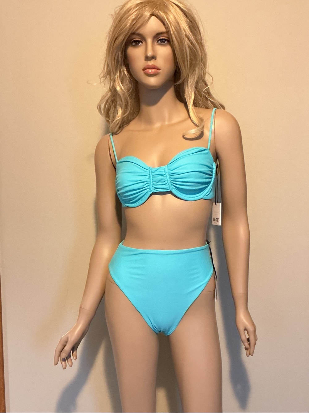 Jade Swim Teal Bikini Top - Bright Teal